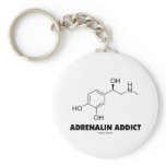 Adrenalin Addict (Adrenaline Epinephrine Molecule) Keychains