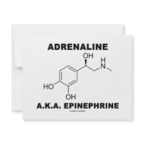 Adrenaline A.K.A. Epinephrine (Chemistry) invitations by wordsunwords Adrenaline A.K.A. Epinephrine (Chemistry) invitations