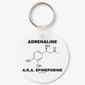 Adrenaline A.K.A. Epinephrine (Chemistry) keychain