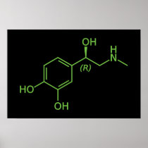 Adrenaline Molecule Poster