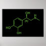 Adrenaline Molecule Poster