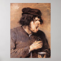 Adriaen Brouwer The Bitter Draught Print