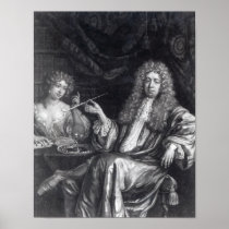 Adrian Beverland, engraved by Isaac Beckett Poster