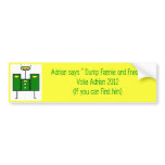 Adrian for President Bumper sticker 3
