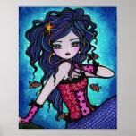 Adriana Mermaid Tropical Fantasy Art Print