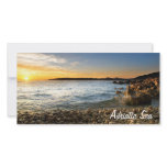 Adriatic beach photo greeting card