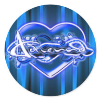 Adrienne Round Sticker