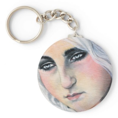Adrift Mermaid Keychain by katerinaart