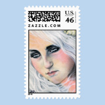 Adrift Mermaid Postage stamps