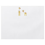 Adult and Baby Giraffe. Cartoon flyers