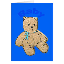 Adult Baby Boy Baby Bear Cards