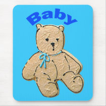Adult Baby Boy Bear Mouse Pad
