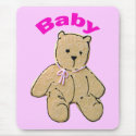 Adult Baby Girl Baby Bear mousepads