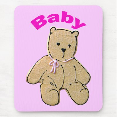 Adult Baby Girl Baby Bear Mouse Mats by uniqueandkinky
