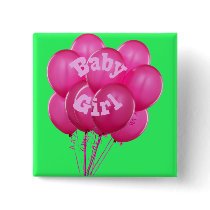 Adult Baby Girl Balloons buttons