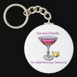 Adult Beverage Enhanced Key Chain