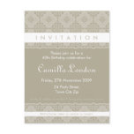 ADULT BIRTHDAY INVITATION :: ornately patterned L2 Post Cards