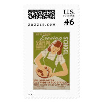 Adult Classes Winnetka 1941 WPA Postage