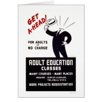 Adult Education Classes 1938 WPA cards