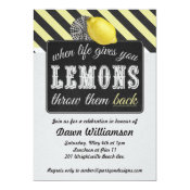 Adult Lemonade Party - Divorce Party Girls Night 5x7 Paper Invitation Card