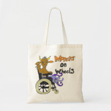 Adult Monster on Wheels Canvas Bag