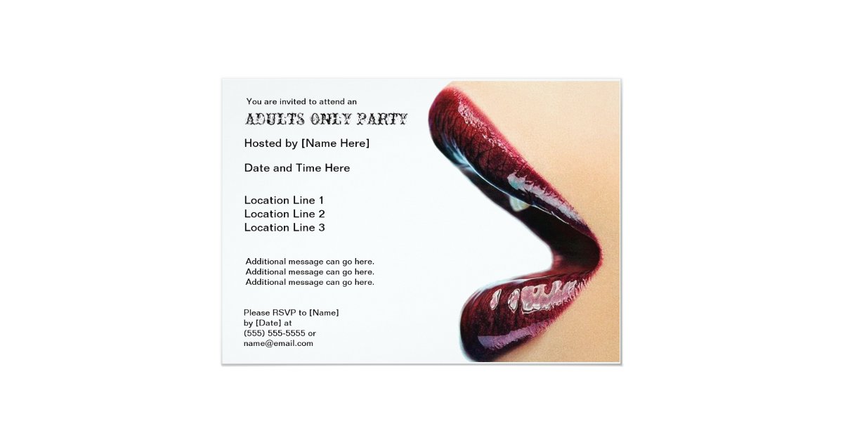 Adults Only Party Invitations Zazzle 0004
