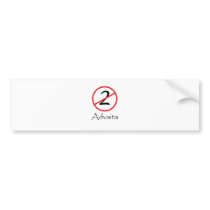 Advaita - Not Two bumper stickers by AdvaitaZen Advaita - Not Two bumper stickers