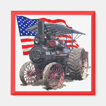 Advance Steam Traction Engine Refrigerator Magnet