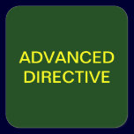 Advanced Directive Medical Chart Labels stickers