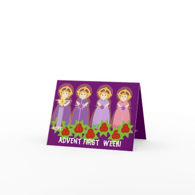 ADVENT First Week- Hope-Customize Greeting Card by wholeheartedly
