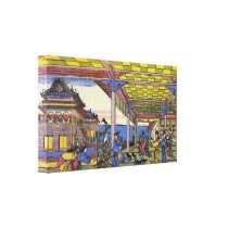 Advent of Urashima at the Dragon palace by Hokusai Gallery Wrap Canvas