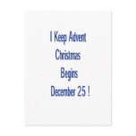 Advent postcard