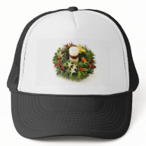 Advent Wreath On White Background hats by lifesphere Advent Wreath On White Background hats