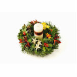 Advent Wreath On White Background Cut Outs