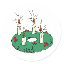 Advent Wreath stickers