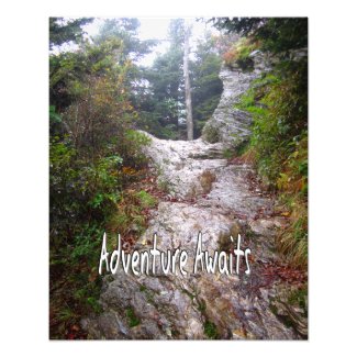 Adventure Awaits just over the Trail Photo Print