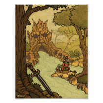 adventure begins fantasy photo print