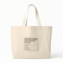 Adventure Instructions Canvas Bags