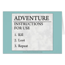 Adventure Instructions Cards