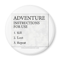 Adventure Instructions Fridge Magnet