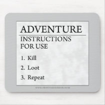 Adventure Instructions Mouse Pads