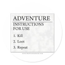 Adventure Instructions stickers by thefrozenduck Adventure Instructions stickers