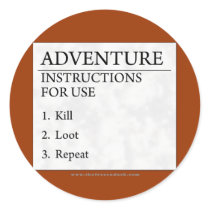 Adventure Instructions Stickers