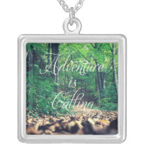 freedom, adventure, quote, cool, funny, motivationnal, dream, be yourself, necklace, lifestyle, inspirationnal, free, nature, quotation, fun, unique, life, necklaces, Necklace with custom graphic design