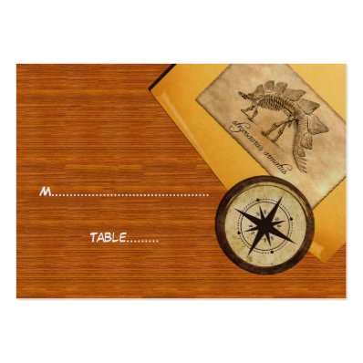Adventure Wedding Place Card Large Business Card