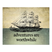 Adventures Are Worthwhile Poster posters
