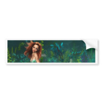 Adventurine Mermaid Bumper Sticker