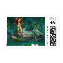 Adventurine Mermaid Postage Stamps