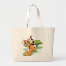 Adventurous orange Kougra on Mystery Island Canvas Bag
