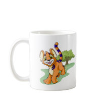 Adventurous orange Kougra on Mystery Island mugs